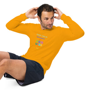 Unisex Long Sleeve Tee - Keep Calm And Embrace The XGO VIBE Hands Up Baby!