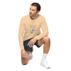 Unisex Long Sleeve Tee - Keep Calm And Embrace The XGO VIBE Hands Up Baby!