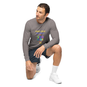 Unisex Long Sleeve Tee - Keep Calm And Embrace The XGO VIBE Hands Up Baby!