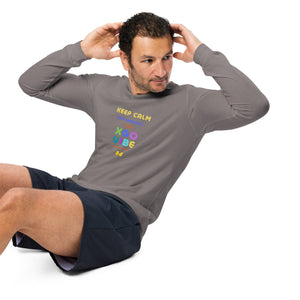 Unisex Long Sleeve Tee - Keep Calm And Embrace The XGO VIBE Hands Up Baby!