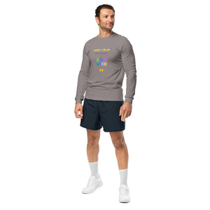 Unisex Long Sleeve Tee - Keep Calm And Embrace The XGO VIBE Hands Up Baby!