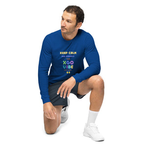 Unisex Long Sleeve Tee - Keep Calm And Embrace The XGO VIBE Hands Up Baby!