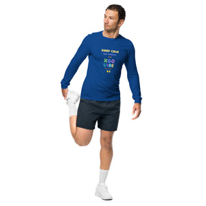 Unisex Long Sleeve Tee - Keep Calm And Embrace The XGO VIBE Hands Up Baby!