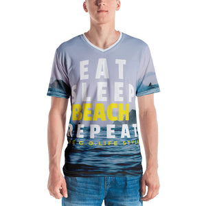 EAT, SLEEP. BEACH, REPEAT  - The G.O. Life Style Men's T-shirt