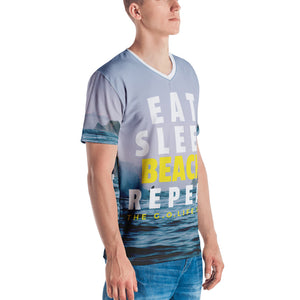 EAT, SLEEP. BEACH, REPEAT  - The G.O. Life Style Men's T-shirt