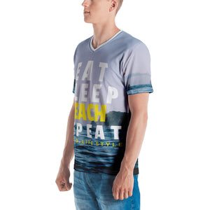 EAT, SLEEP. BEACH, REPEAT  - The G.O. Life Style Men's T-shirt