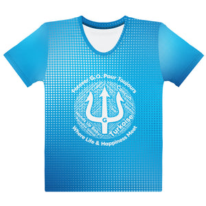 Women's T-shirt - All over Shirt - Forever Go - Where Life and Happiness Meet