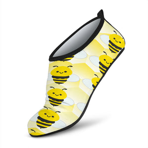 Cute Bumble Bee Aqua Shoes