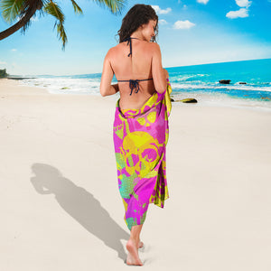 Yellow skull sarong