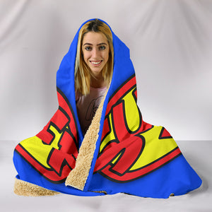 Super Dad Hooded Blanket