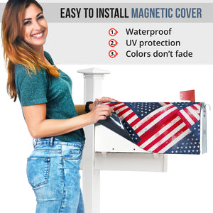 American Flag Bandana Collage Mailbox Cover