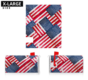 American Flag Bandana Collage Mailbox Cover