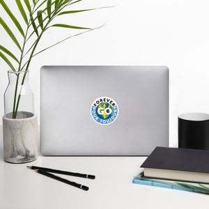 Bubble-free stickers - Forever Go Stickers ( new logo) Perfect For Suitcases, Laptops, Phone, Notebooks etc.