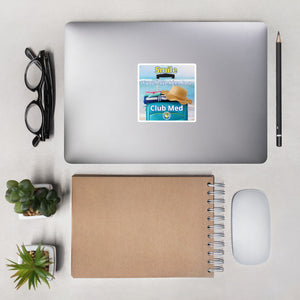 Bubble-free stickers - Smile if you have been to a Club Med -New Forever GO  ( New Logo)