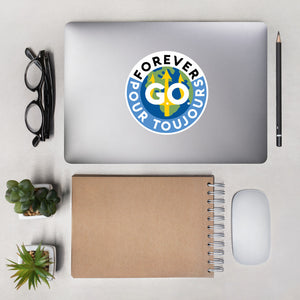 Bubble-free stickers - Forever Go Stickers ( new logo) Perfect For Suitcases, Laptops, Phone, Notebooks etc.