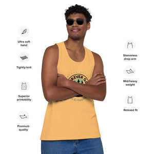 Men’s premium tank top - Forever G.O. Logo Where Life and Happiness Meet