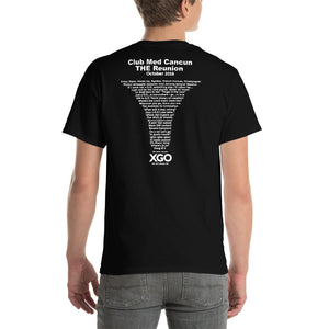 CLUB MED CANCUN THE REUNION Short-Sleeve T-Shirt - Heavier Cotton T-shirt -With White Print