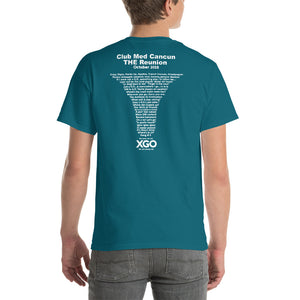 CLUB MED CANCUN THE REUNION Short-Sleeve T-Shirt - Heavier Cotton T-shirt -With White Print