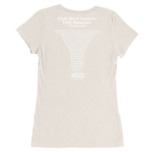 CLUB MED CANCUN THE REUNION XGO  Ladies' Round Scoop Neck Short Sleeve T-Shirt