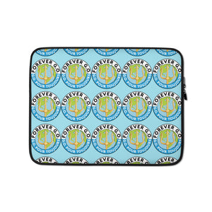 Forever G.O. For Toujours Multi-Logo Super Soft Laptop Sleeve To protect any notebooks. Available size in 13.5" and 14 3/4".