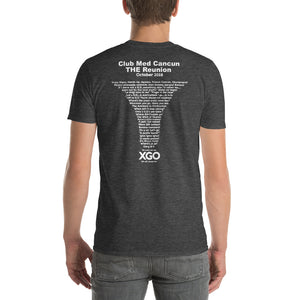 CLUB MED CANCUN THE REUNION-  Adult  Short-Sleeve T-Shirt - with white print