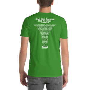 CLUB MED CANCUN THE REUNION-  Adult  Short-Sleeve T-Shirt - with white print