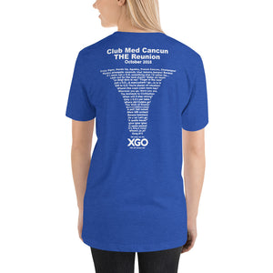 CLUB MED CANCUN THE REUNION -Short-Sleeve Unisex T-Shirt with white print
