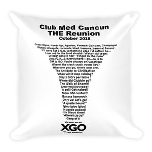 Club Med THE Reunion Basic Pillow Decor for your Home or Office
