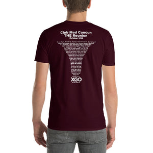CLUB MED CANCUN THE REUNION-  Adult  Short-Sleeve T-Shirt - with white print