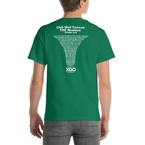 CLUB MED CANCUN THE REUNION Short-Sleeve T-Shirt - Heavier Cotton T-shirt -With White Print