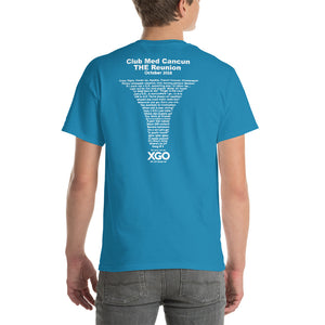 CLUB MED CANCUN THE REUNION Short-Sleeve T-Shirt - Heavier Cotton T-shirt -With White Print