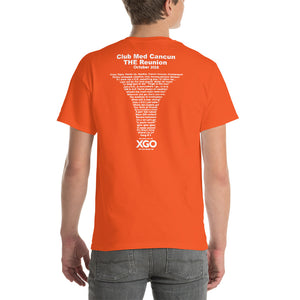 CLUB MED CANCUN THE REUNION Short-Sleeve T-Shirt - Heavier Cotton T-shirt -With White Print