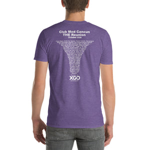CLUB MED CANCUN THE REUNION-  Adult  Short-Sleeve T-Shirt - with white print