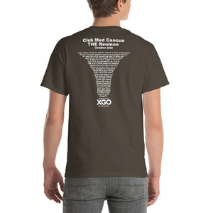 CLUB MED CANCUN THE REUNION Short-Sleeve T-Shirt - Heavier Cotton T-shirt -With White Print