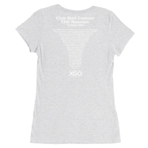 CLUB MED CANCUN THE REUNION XGO  Ladies' Round Scoop Neck Short Sleeve T-Shirt
