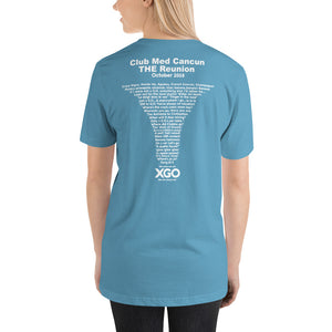 CLUB MED CANCUN THE REUNION -Short-Sleeve Unisex T-Shirt with white print