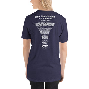CLUB MED CANCUN THE REUNION -Short-Sleeve Unisex T-Shirt with white print