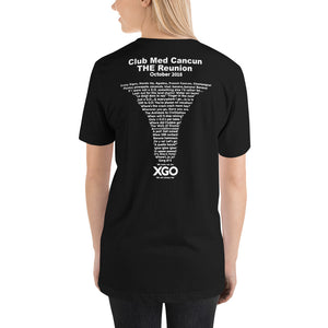 CLUB MED CANCUN THE REUNION -Short-Sleeve Unisex T-Shirt with white print
