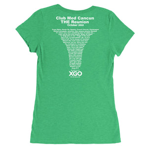 CLUB MED CANCUN THE REUNION XGO  Ladies' Round Scoop Neck Short Sleeve T-Shirt
