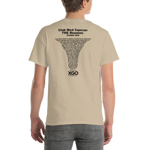 CLUB MED CANCUN THE REUNION Short-Sleeve T-Shirt - Heavier Cotton T-shirt -With Black Print
