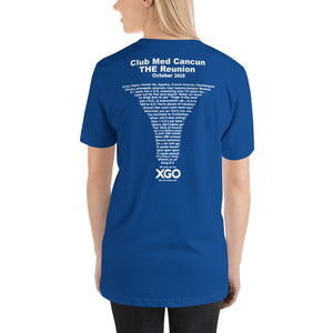 CLUB MED CANCUN THE REUNION -Short-Sleeve Unisex T-Shirt with white print