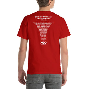 CLUB MED CANCUN THE REUNION Short-Sleeve T-Shirt - Heavier Cotton T-shirt -With White Print