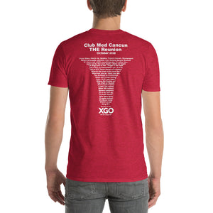 CLUB MED CANCUN THE REUNION-  Adult  Short-Sleeve T-Shirt - with white print