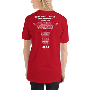 CLUB MED CANCUN THE REUNION -Short-Sleeve Unisex T-Shirt with white print