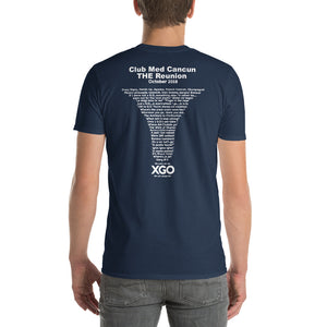 CLUB MED CANCUN THE REUNION-  Adult  Short-Sleeve T-Shirt - with white print