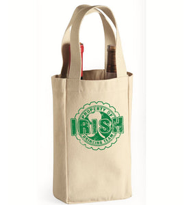Property Of Irish Drinking Team Wine Bag