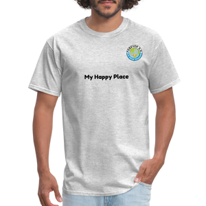 Unisex Classic T-Shirt  Forever GO -My Happy Place - heather gray