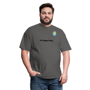 Unisex Classic T-Shirt  Forever GO -My Happy Place - charcoal