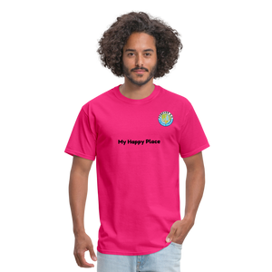 Unisex Classic T-Shirt  Forever GO -My Happy Place - fuchsia