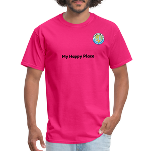 Unisex Classic T-Shirt  Forever GO -My Happy Place - fuchsia
